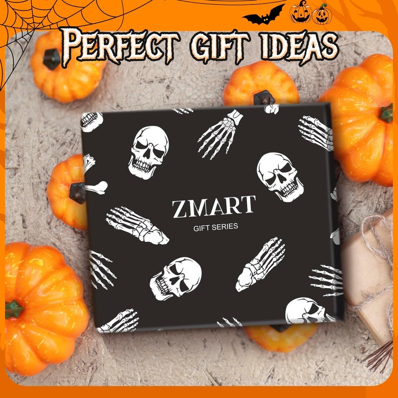 Zmart Halloween Gifts for Kids - Halloween Socks for Boys Girls Teens Adults, Skeleton Socks - Image 3